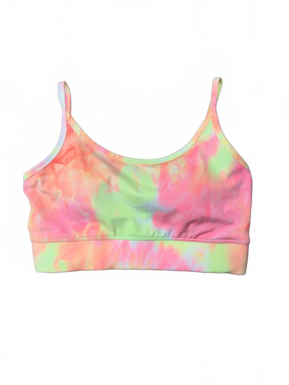 Zenzana Tie-Dye Sports Bra with Adjustable Straps Size L